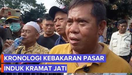 Pedagang Cerita Kronologi Kebakaran Pasar Induk Kramat Jati