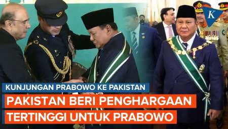 [FULL] Detik-Detik Prabowo Dianugerahi Penghargaan Tertinggi Oleh Pakistan