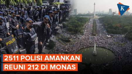 Malam Ini Reuni 212 Di Monas, 2.511 Personel Kepolisian Dikerahkan