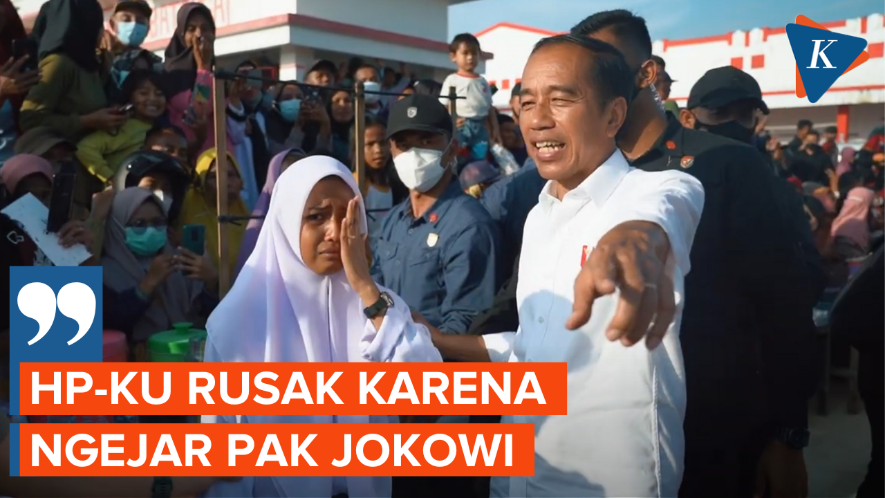 Siswi SMA di Buton Kesal Kejar Jokowi hingga HP Rusak