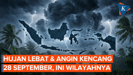 BMKG Peringatkan Hujan Lebat dan Angin Kencang 28 September 2026, Ini Wilayah Terdampak!