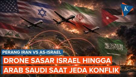 Serangan Drone Sasar Israel Hingga Arab Saudi Saat Jeda Pertempuran AS-Iran