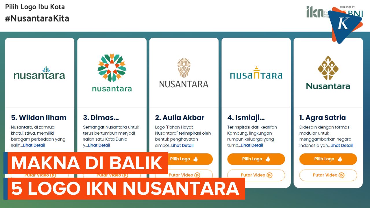 Bingung Pilih Logo IKN Nusantara? Simak Arti dan Makna Kelima Logonya
