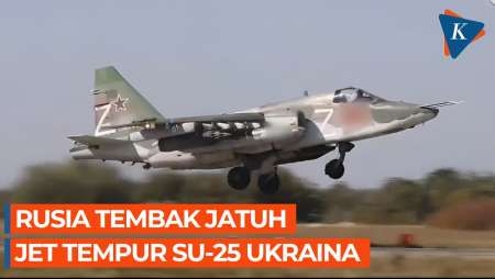 Angkatan Udara Rusia Tembak Jatuh Su-25 Ukraina