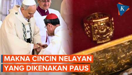 Momen Paus Leo XIV Kenakan Cincin Nelayan dan Makna di Baliknya