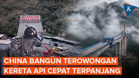 China Bangun Terowongan Kereta Cepat Terpanjang Untuk Melesat Hingga 350 Km/Jam!