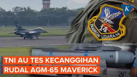 Skadron Udara 14 TNI AU Tes Kecanggihan Rudal AGM-65 Maverick, Jangkau Target 30 Km