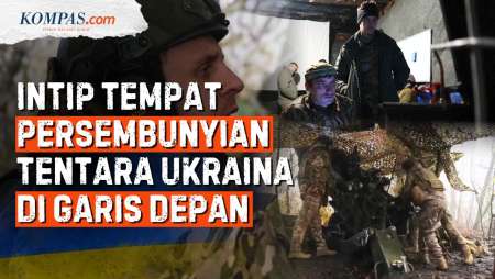 Penampakan Persembunyian Tentara Ukraina Di Garis Depan Perang Dengan Rusia