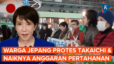 Warga Jepang Kembali Demo Takaichi, Kecam Melonjaknya Anggaran Pertahanan