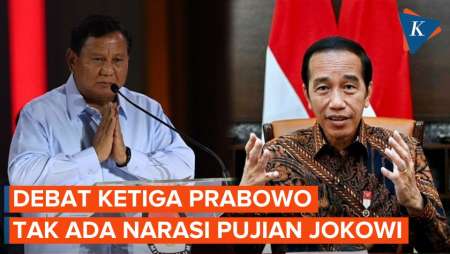 Tak Ada Pujian Prabowo ke Jokowi di Debat Ketiga