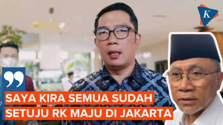 Zulhas Sebut Semua Parpol KIM Setuju Usung Ridwan Kamil di Pilkada Jakarta
