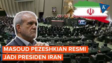 Momen Pelantikan Masoud Pezeshkian sebagai Presiden Iran