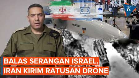 Iran Langsung Balas Serangan Israel dengan Luncurkan Ratusan Drone
