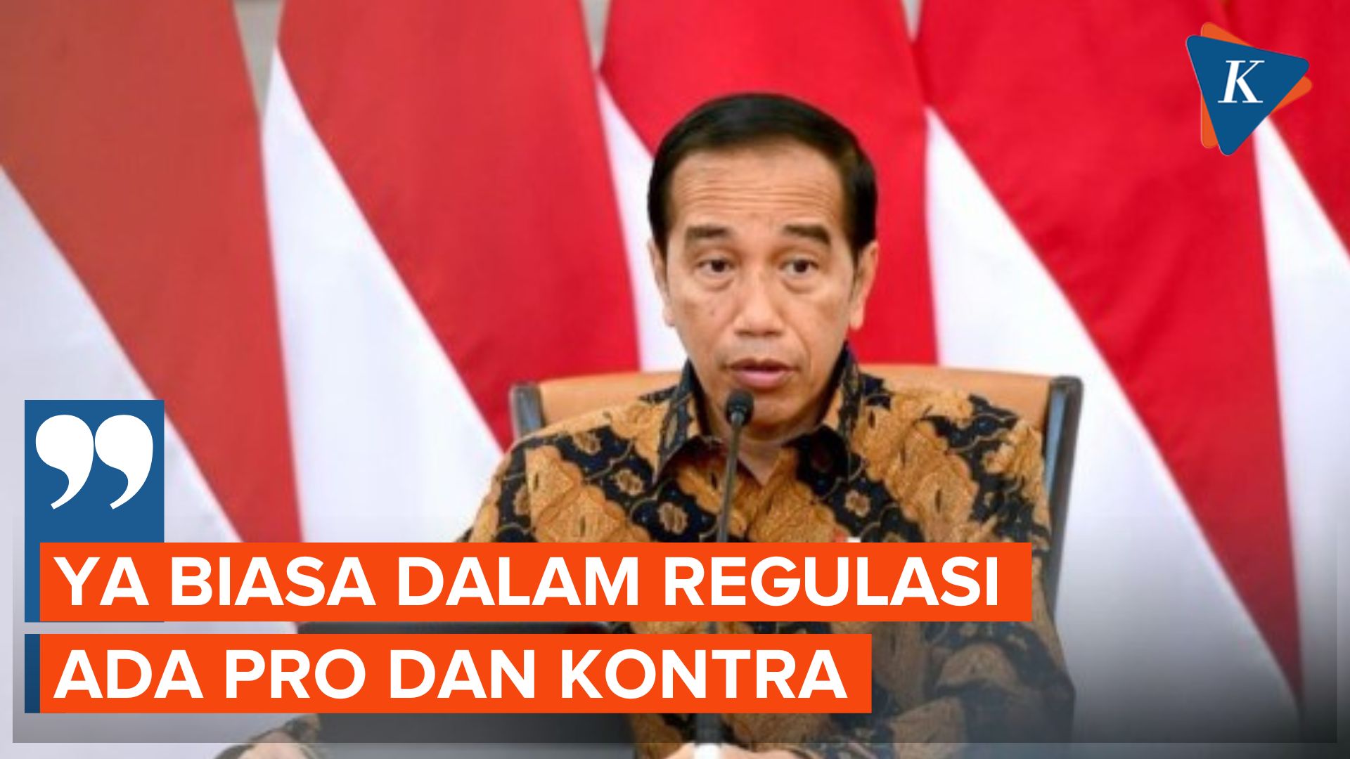 Jokowi Santai Tanggapi Pro Kontra Perppu Cipta Kerja