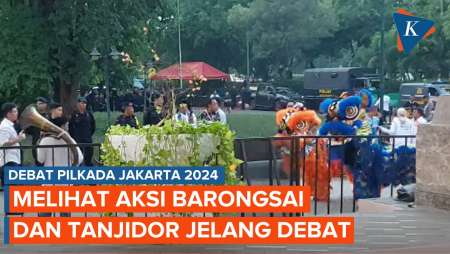 [FULL] Momen Aksi Barongsai dan Tanjidor Jelang Debat Pilkada Jakarta 2024