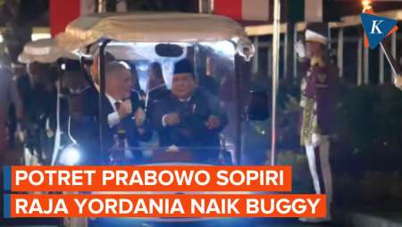 Jadi Tuan Rumah, Prabowo Sopiri Raja Yordania Keliling Istana