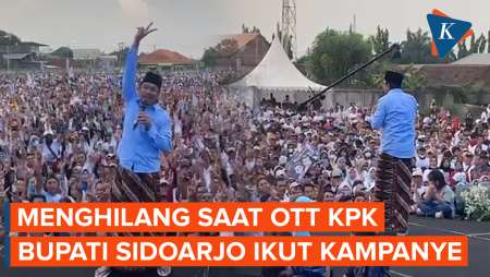 Menghilang Saat OTT KPK, Bupati Sidoarjo Pimpin Deklarasi Dukungan Prabowo-Gibran