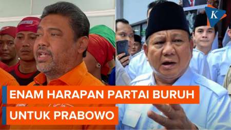 Partai Buruh Nyatakan Dukung Prabowo, Beri 6 Harapan