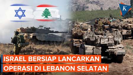 Penampakan Tank dan Pasukan Israel Bersiap Lancarkan Operasi di Lebanon Selatan