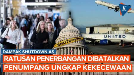 Shutdown AS Makin Parah, Ratusan Penerbangan Dibatalkan, Penumpang Kecewa