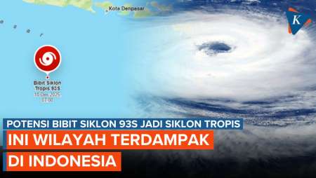 BMKG Prediksi Bibit Siklon 93S Jadi Siklon Tropis, Ini Wilayah Terdampak!