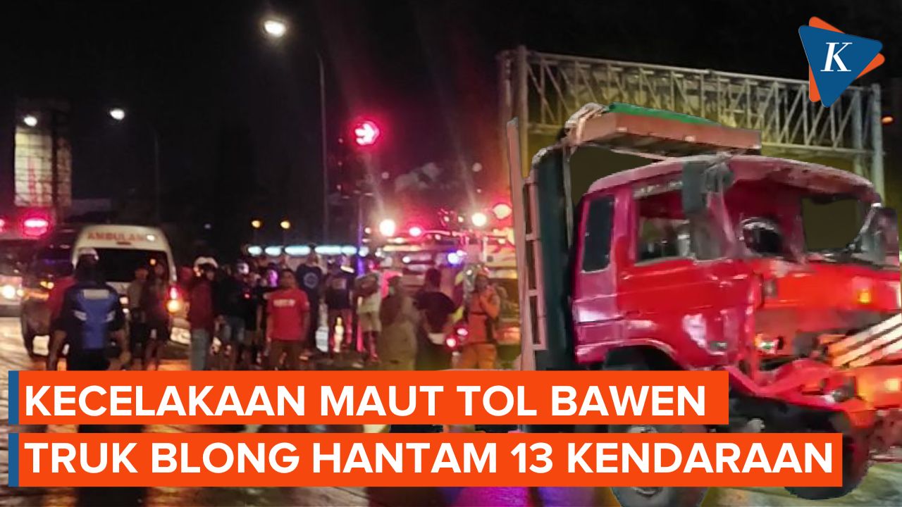 Kecelakaan Di Exit Tol Bawen, Truk Hantam 13 Kendaraan Menewaskan 3 Orang