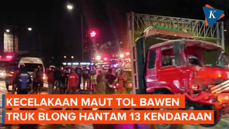 Kecelakaan di Exit Tol Bawen, Truk Hantam 13 Kendaraan Menewaskan 3 Orang