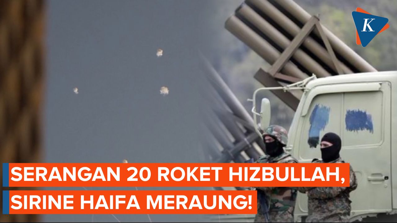 Detik-detik Hizbullah Tembakkan 20 Roket Ke Israel, Sirine Tanda Bahaya ...