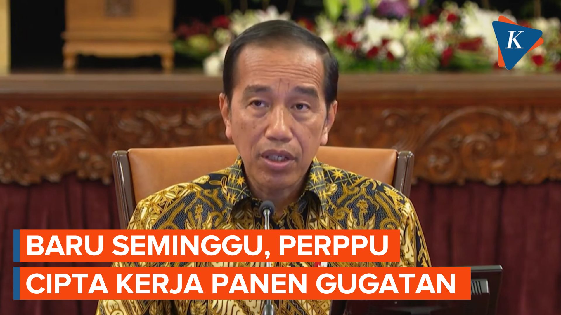 Baru Sepekan Diteken Jokowi, Perppu Cipta Kerja Langsung Digugat ke MK