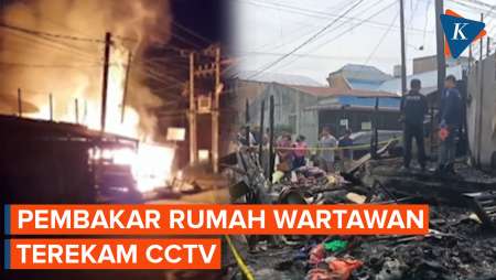 Rekaman CCTV Ungkap Detik-detik Pembakaran Rumah Wartawan di Karo