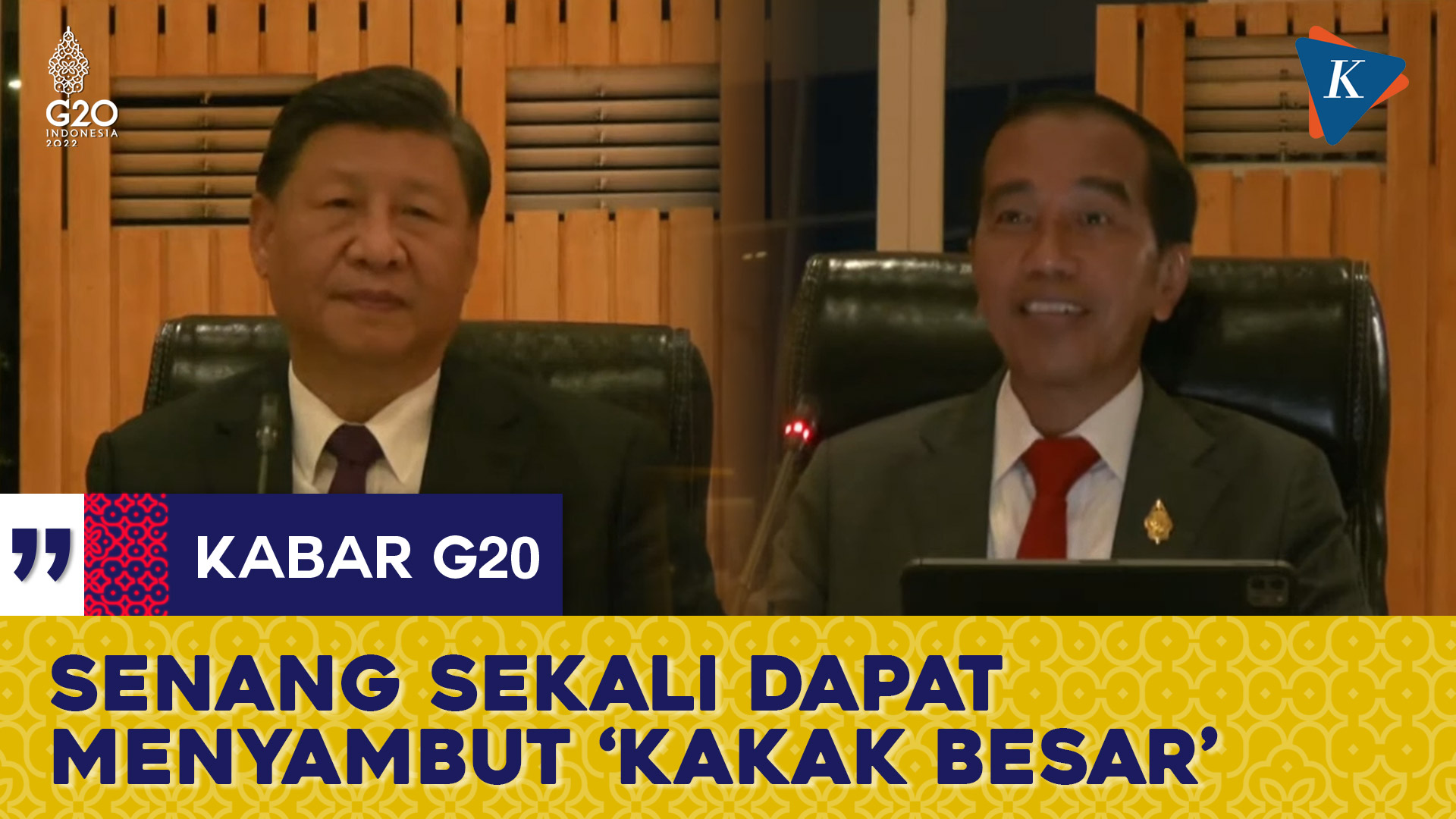 Gelar Pertemuan Bilateral, Jokowi Panggil Xi Jinping dengan Sebutan “Kakak Besar”
