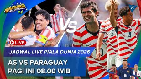 Jadwal Siaran Langsung AS Vs Paraguay Piala Dunia 2026, Pagi Ini Kickoff 08.00 WIB
