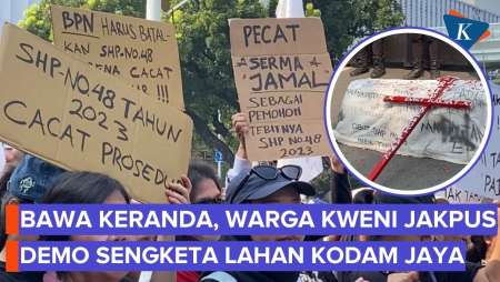 Warga Kwini 8 Jakpus Demo, Protes Sertifikat Kodam Jaya Di Lahan Tempat Tinggalnya