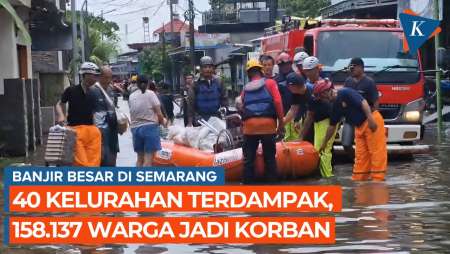 Semarang Terkepung Banjir, 158 Ribu Jiwa Jadi Korban