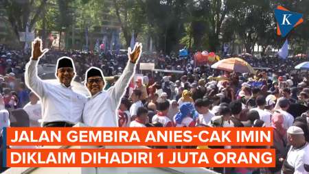 Jalan Gembira Anies-Cak Imin di Makassar, Diklaim Dihadiri 1 Juta Orang