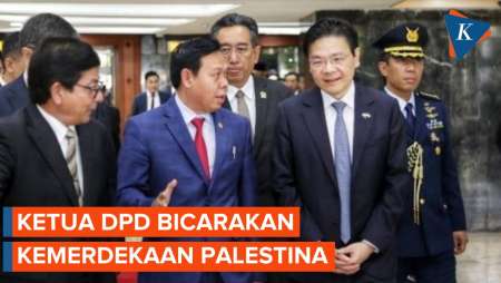 Bertemu PM Singapura, DPD Sampaikan Harapan Kemerdekaan Palestina