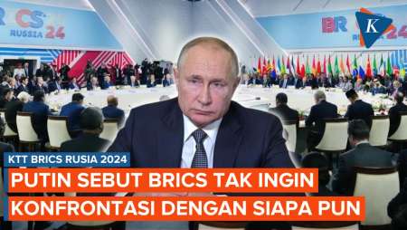 Putin Sebut BRICS Tak Ingin Perang dengan Siapa Pun, Apa Targetnya?