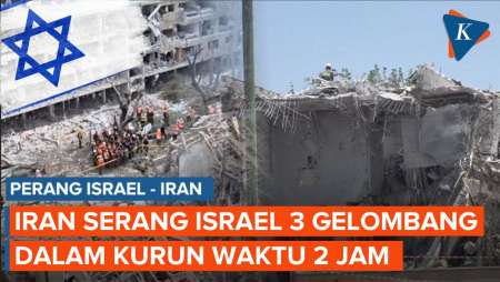 Iran Serang Israel 3 Gelombang dalam 2 Jam! Rentetan Rudal Menghantam