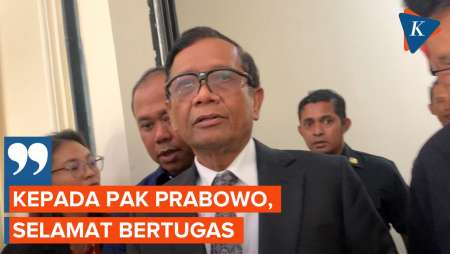 Mahfud Ucapkan Selamat kepada Prabowo-Gibran dan Sebut Proses Hukum soal Pilpres 2024 Telah Selesai