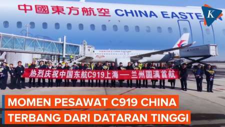 Sejarah Baru, Momen Pesawat C919 China Berhasil Terbang Dari Dataran Tinggi