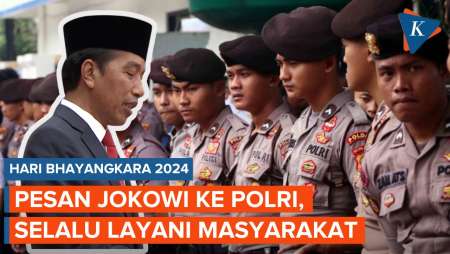 Jokowi Beri Pesan ke Polri, Selalu Layani Masyarakat Sepenuh Hati