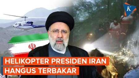 Kondisi Helikopter Presiden Iran Ebrahim: Hangus Terbakar