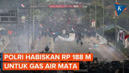 Polri Habiskan Rp 188,9 Miliar untuk Pembelian Gas Air Mata