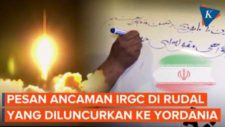 IRGC Tulis Pesan Ancaman Di Badan Rudal Sebelum Serang AS, Apa Isinya?