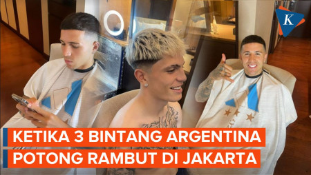 Jelang Lawan Timnas Indonesia, 3 Bintang Argentina Ganti Gaya Rambut