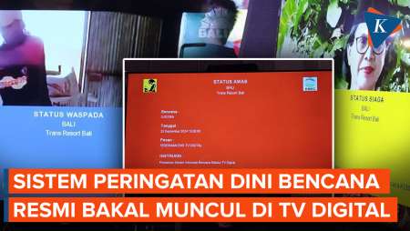 Sistem Peringatan Dini Bencana Akan Muncul di Layar TV Digital, Kenali Arti Warnanya!