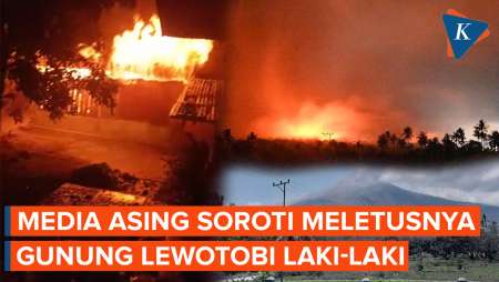 Media Asing Soroti Erupsi Gunung Lewotobi 