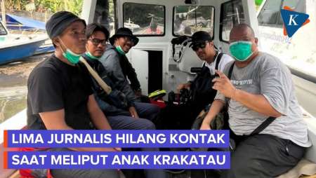 5 Jurnalis Hilang Kontak Saat Naik Kapal Meliput Gunung Anak Krakatau