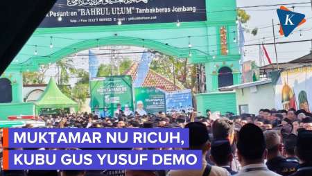 Muktamar NU Sempat Memanas, Kubu Gus Yusuf Gelar Demo