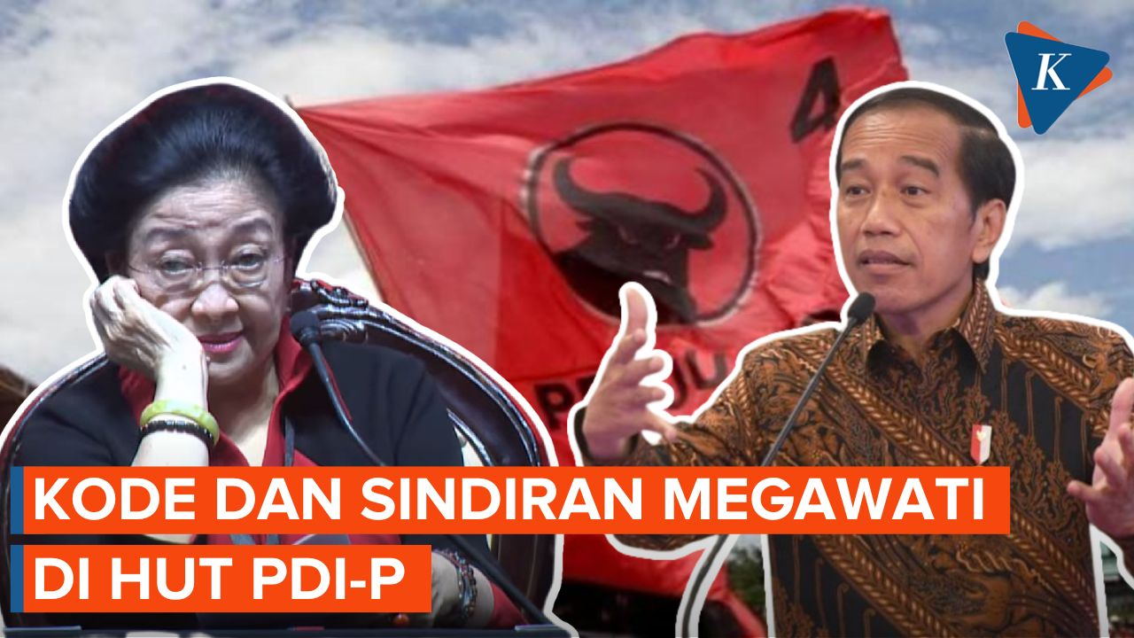 Gaya Ceplas-ceplos Megawati Sindir Jokowi di HUT PDI-P